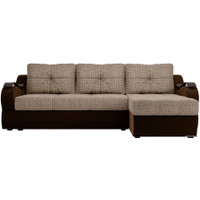 Угловой диван Лига диванов Меркурий 100368 (коричневый)