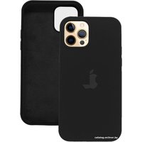 Чехол для телефона EXPERTS Silicone Case для Apple iPhone 12/12 Pro (черный)