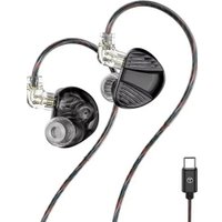 Наушники TRN V10 Pro USB Type-C (черный, с микрофоном)