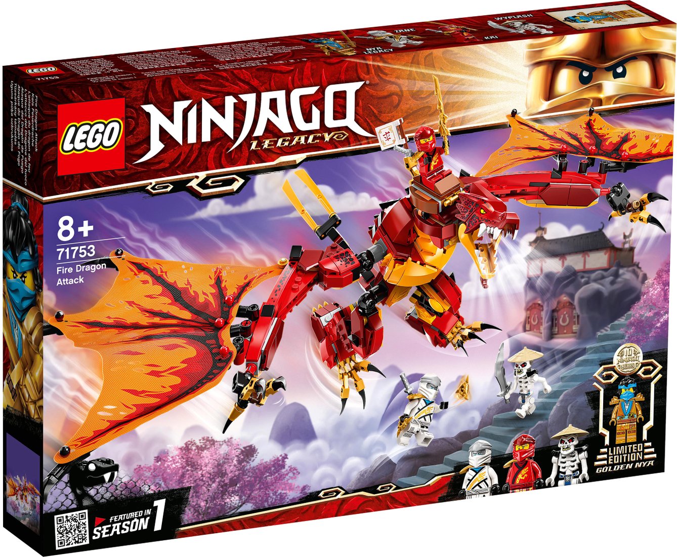 

Конструктор LEGO Ninjago 71753 Атака огненного дракона