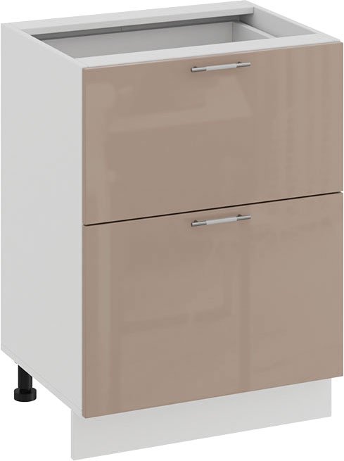 

Шкаф напольный Трия Весна 1Н6Я2 (белый/кофе с молоком)