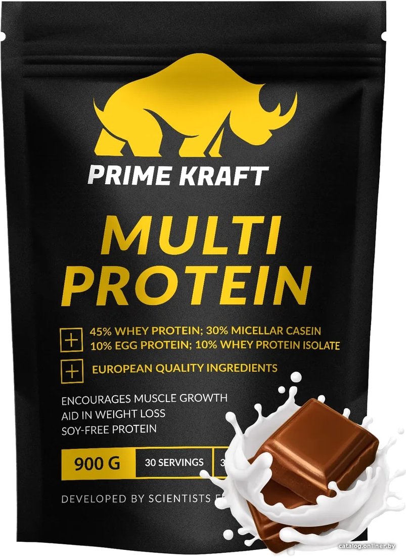 Протеин комплексный Prime Kraft Multi Protein (900г, молочный шоколад)