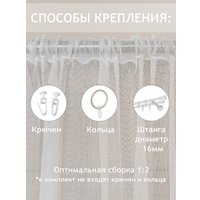 Тюль Amore Mio RR 2145-108 300x280 30585 (бирюзовый)