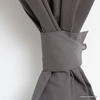 Комплект штор Этель Kitchen 7865994 150x180 (серый, 2 шт)