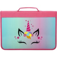 Папка-портфель BRAUBERG Unicorn 271447 с органайзером (розовый)