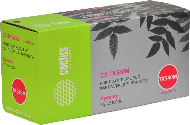 

Картридж CACTUS CS-TK540M (аналог Kyocera TK-540 Magenta)