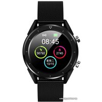 Умные часы NO.1 DT28 (черный, металлический ремешок)