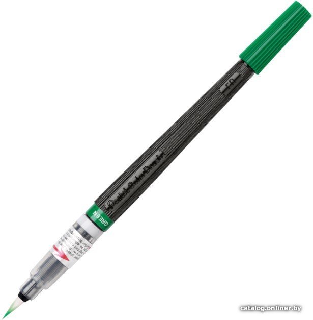 Маркер художественный Pentel Color Brush XGFL-104X (зеленый)