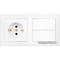 Розетка Bylectrica Стиль 2В-РЦ-693 (белый)