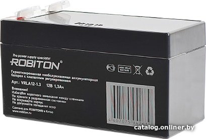 Аккумулятор для ИБП Robiton VRLA12-1.3 (12В/1.3 Ач)
