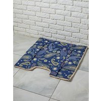 Лежак Lanatex 169 22215 (71x69x1.5, синий/бежевый)