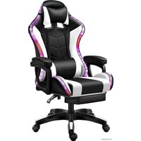 Игровое (геймерское) кресло Jiqiao DG8003 (черный/белый)