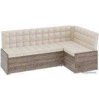 Угловой диван Трия Форест угловой (дуб сонома трюфель/кожзам бежевый)