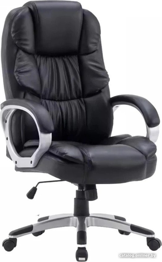 Офисное кресло SitUp Santa chrome (экокожа Black/Black)