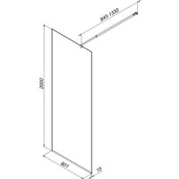 Душевая стенка AM.PM Func 80x200 W84WI-80-F1-BTE
