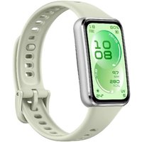 Фитнес-браслет Huawei Band 11 (серебристый алюминиевый корпус, с зеленым силиконовым ремешком, международная версия)