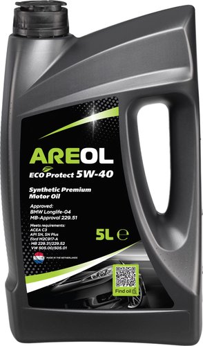 Моторное масло Areol Eco Protect 5W-40 5л