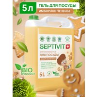 Средство для мытья посуды Septivit Имбирное печенье (5 л)