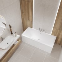 Ванна Lauter Oasis 190х90 21203090 (с ножками и лицевым черным экраном)