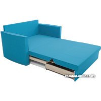 Диван Мебель-АРС Санта №2 (рогожка синий)