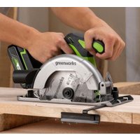 Дисковая (циркулярная) пила Greenworks GD24CS165 1501607 (без АКБ)