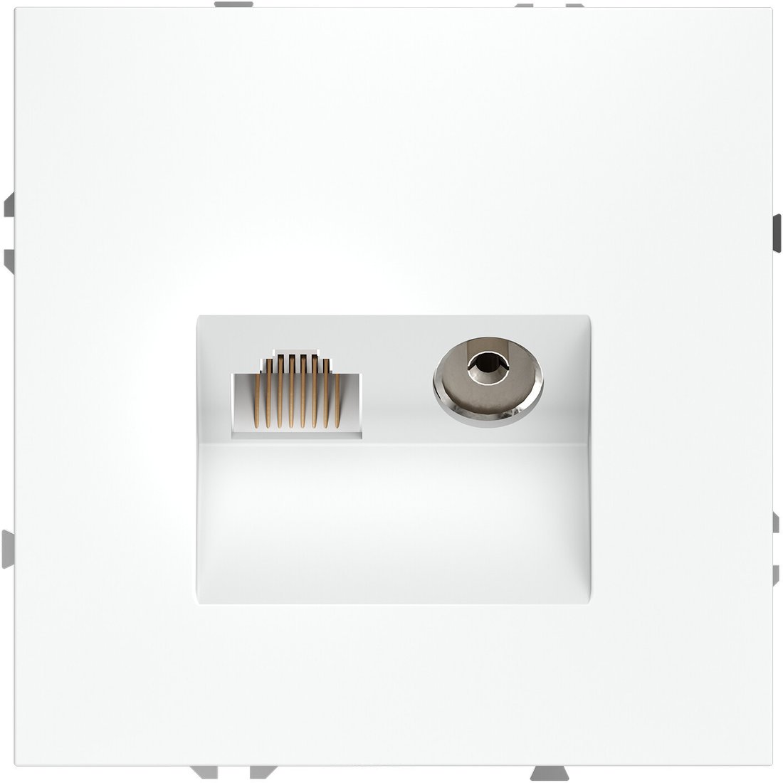 Розетка компьютерная Voltum S70 VLS060702 (белый матовый)