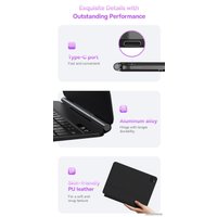 Чехол для планшета Baseus Brilliance Original Keyboard Case Pro with Digital Display для Apple iPad Pro 11/Air-4/Air-5 10.9 (темно-серый)