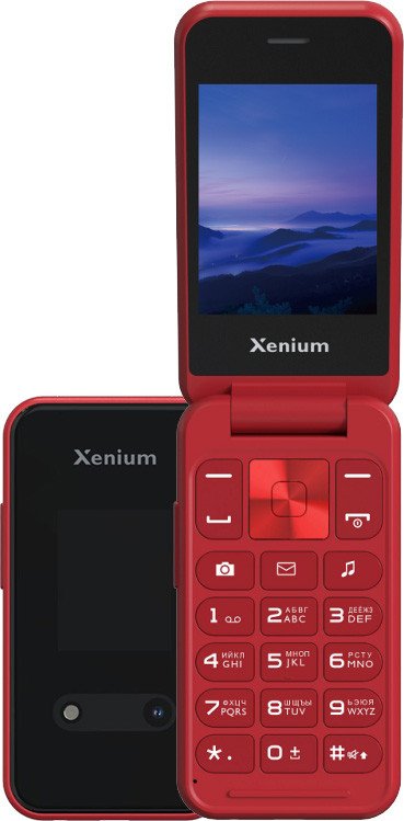 Кнопочный телефон Xenium X680 (красный)
