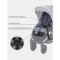 Универсальная коляска Rant MOWbaby Tilda MB064 (2 в 1, синий)