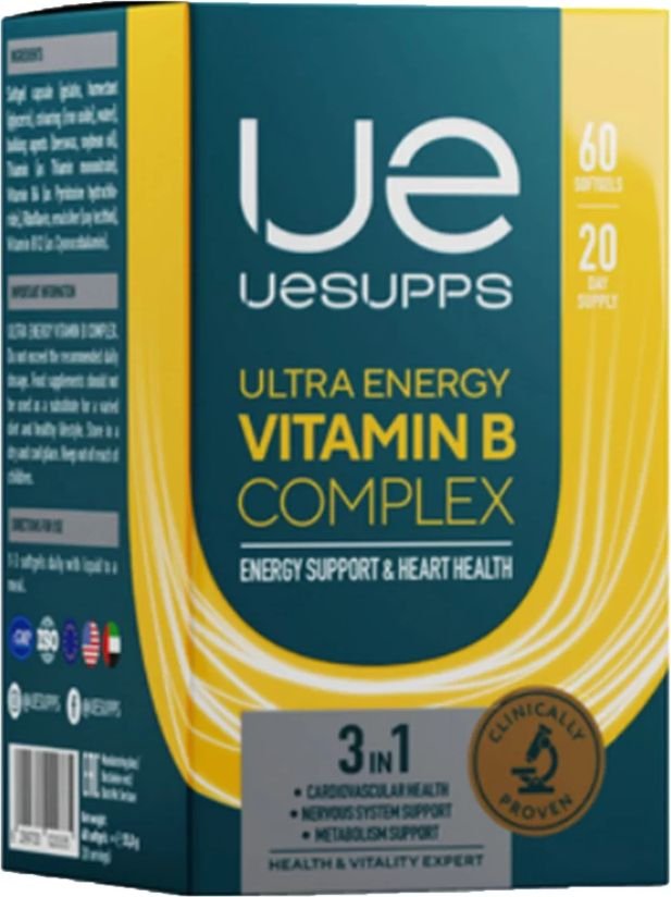 

Витамины, минералы UESupps B-Complex Ultra Energy (60 капсул)