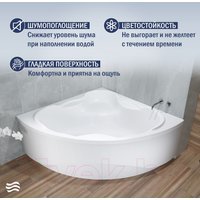 Ванна Lauter Riviera 140x140 21050140 (с ножками и лицевым экраном)