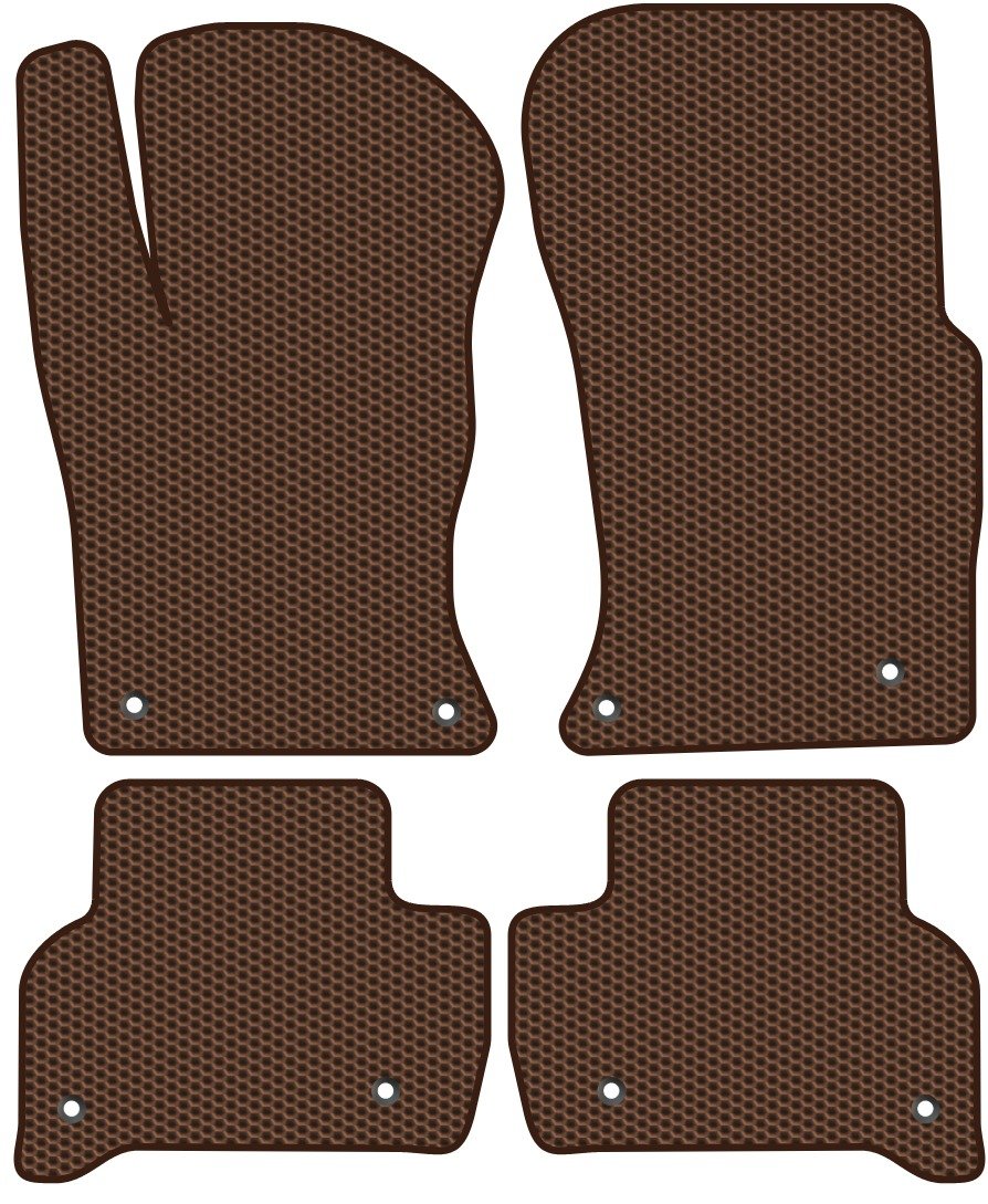 

Комплект ковриков для авто Alicosta Jaguar XE I (седан / X760) 2015 - 2021 (коричневый, сота)