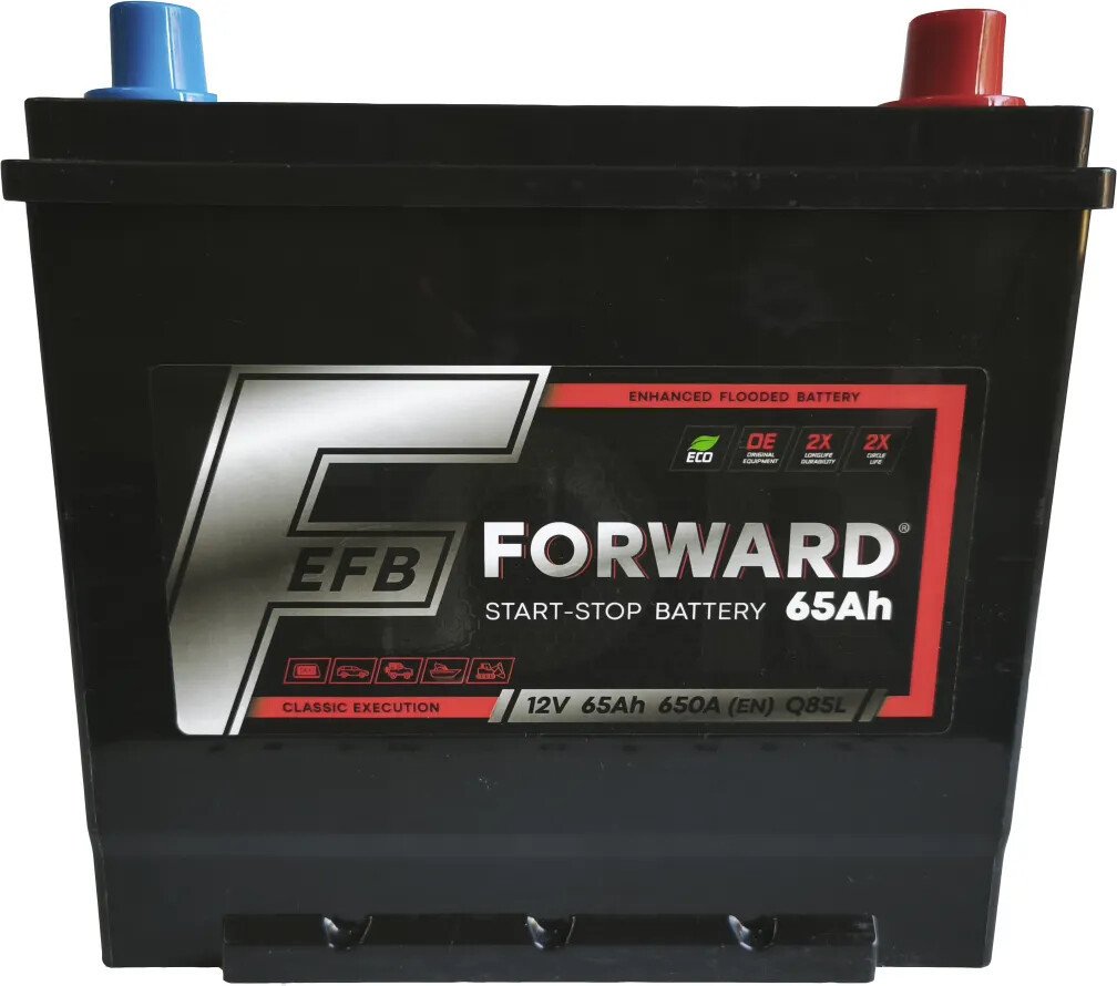Автомобильный аккумулятор Forward EFB Asia R+ (65 А·ч)