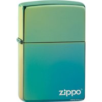 Зажигалка Zippo Classic High Polish Teal Zippo Logo 49191ZL