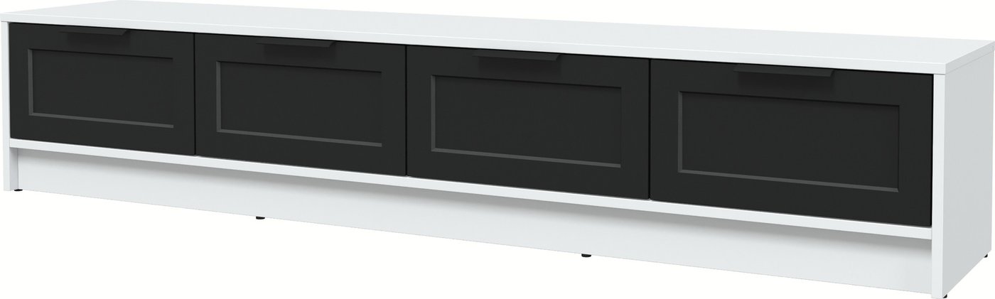 

Тумба Интерлиния ТВ Концепт Тренд КТ-ТВ4-35 (белый платинум/черный)