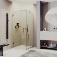 Душевой уголок MaybahGlass MGY-1303-4 (бесцветное стекло/хром глянцевый) в Борисове