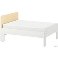 Растущая кровать Ikea Слэкт 80x130-200 (белый/береза) 893.266.13