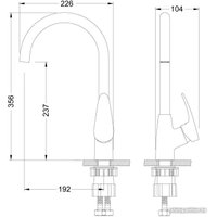 Смеситель Lemark Линара LM0405PGS