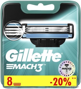 Gillette Mach3 (8 шт) 3014260243548