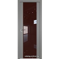 Межкомнатная дверь ProfilDoors 110U L 70x200 (грей, стекло lacobel коричневый лак)