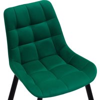 Стул Notta Челси (велюр зеленый/черный)