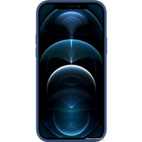 Чехол для телефона Deppa Soft Silicone для Apple iPhone 12/12 Pro (синий)