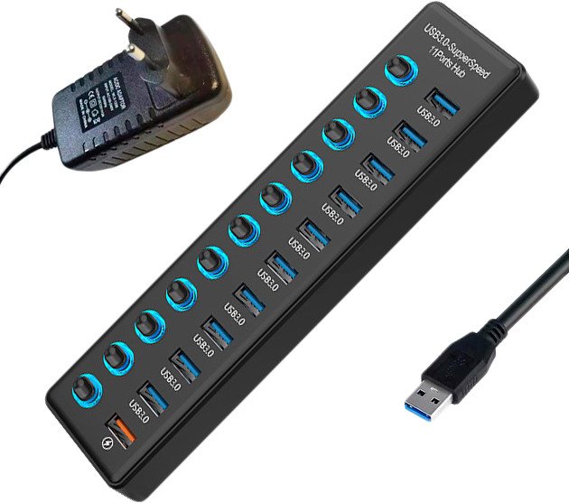 USB-хаб USBTOP USB Type-A - 11xUSB Type-A 559236