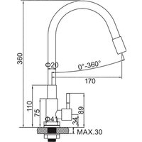Смеситель Ledeme L74195-2