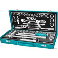 Набор трещотка с головками Total THT141253 (24 предмета)