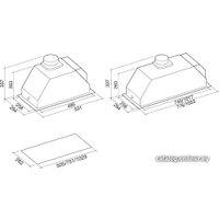 Кухонная вытяжка Falmec Gruppo Incasso 50 800/1280 м3/ч.