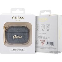 Чехол CG Mobile Guess Leather 4G with Metal Logo для AirPods Pro 2 GUAP24GSMK (черный)