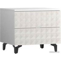 Консольный стол Shtabe Simple 7003 эко (травертин/белый/черный)