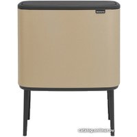 Система сортировки мусора Brabantia Bo Touch Bin 11+23 л (минерально-золотой)