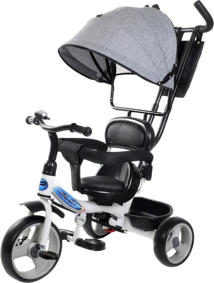 

Детский велосипед Trike Pilot PT1GR 10/8" 2020 (серый)